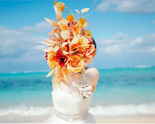 Bride on Beach