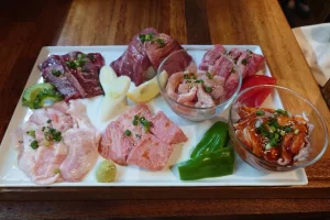 야키니쿠 호르몬 일직선